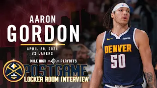 Aaron Gordon Full Post Game Five Locker Room Interview vs. Lakers 🎙