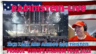 Rammstein-Live PRAGUE -EUROPE STADIUM TOUR 2022 RAMMSTEIN-Zick Zack and Armee der Tristen - REACTION