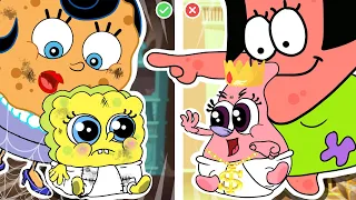 Rich Patrick VS Poor Spongebob SquarePants Animation Complete Edition