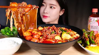 ASMR * CHINESE SPICY HOT POT 🔥 MALATANG ★ RICE & SPICY CHILI KIMCHI & CABBAGE KIMCHI 🇰🇷 MUKBANG