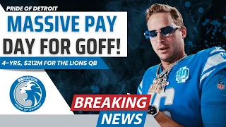 BREAKING NEWS: Lions Pay Jared Goff Massive Contract Extension