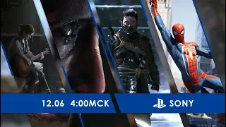 [03:30] Прямая трансляция конференции Sony на E3 2018 на русском языке