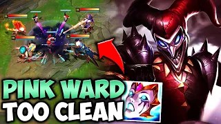 The Enemy Team Gives Up After This 1v4 Shaco Outplay! (Bait-Master Pink Ward)