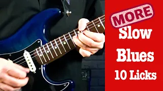 10 Slow Blues Licks Guitar Lesson