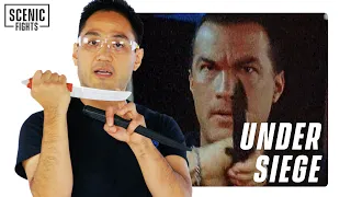 Knife Expert Breaks Down Steven Seagal's Under Siege Knife Fight | Scenic Fights