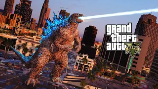 GTA 5 - GODZILLA 2021 8K, ATOMIC BREATH MADNESS!! (2K)