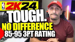 NO DIFFERENCE 3 POINT RATING 85-95 | NBA 2K24 NEWS UPDATE