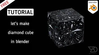 let's make diamond cube in blender