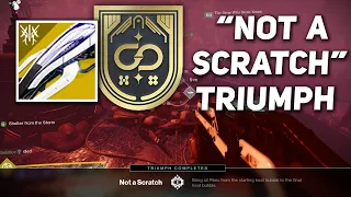 Not A Scratch Triumph - Deep Stone Crypt Raid Exotic Sparrow Guide! (Works With Frostbite Glitch)