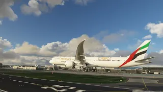 EMIRATES 787 - Landing at Frankfurt - MS Flight Simulator