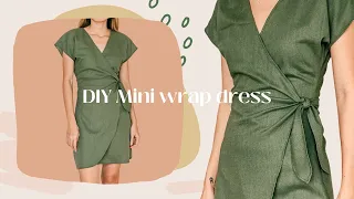 DIY Mini wrap dress | Step by step sewing tutorial