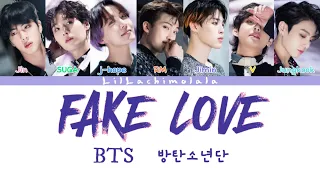 BTS “FAKE LOVE” Colour Coded Lyrics (Romanized)