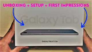 Samsung Galaxy Tab A7 Lite | Unboxing, Setup & First Impressions