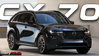 FIRST-EVER 2025 Mazda CX-70 | Driving Footage
