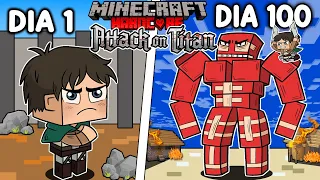 🔰Sobreviví 100 DÍAS siendo un TITAN en Minecraft HARDCORE!