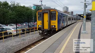 RUSH HOUR TRAINS at Leeds Train Station! - 17th June 2023