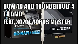 How to add USB4 to Gigabyte AORUS X670 motherboards