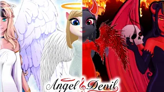 Angela Angel Vs Angela Devil 😈 new update || Cosplay || My Talking Angela 2 Good versus evil Ed 😈😇