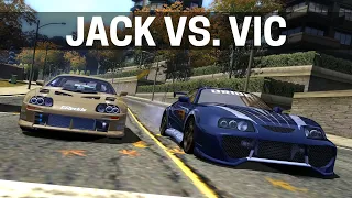 NFS Most Wanted - JACK vs. VIC Full Race