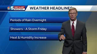 Video: Tom is looking at rain and thunderstorms. 8.15.19