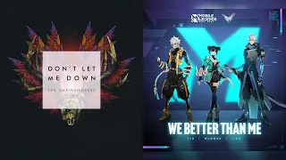 We Better Than Me vs. Don't Let Me Down | Comparison Instrumental Mashup