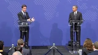 Dutch Leader Praises Obama, U.S.