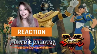 My reaction to Power Rangers Battle for the Grid Street Fighter Crossover Trailer | GAMEDAME REACTS