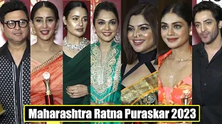 Sreejita De, Chahat Khanna, Isha Koppikar & Others At Maharashtra Ratna Puraskar 2023