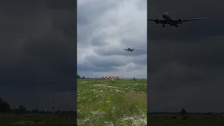 Landing Aeroflot B777-300ER at Sheremetyevo #shorts