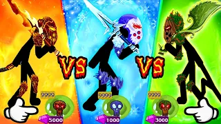 NEW EDITION GRIFFON LAVA + ICE + LEAF VS FINAL BOSS TITAN | STICK WAR LEGACY