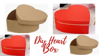 How To Make Heart Shaped Paper Gift Box Heart Box   Art and Craft Making Paper Box Diy Paper Box