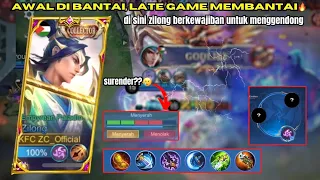 HARD GAME !!, AWAL DI BANTAI, LATE GAME MEMBANTAI🔥|| Top global zilong mlbb