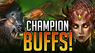 NEW PATCH INFO! LEGENDARY CHAMPION BUFFS! | Raid: Shadow Legends