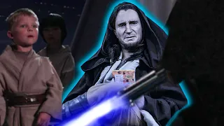 Qui Gon reacts to Anakin's downfall