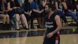 Tyler Hoechlin playing basketball for Hollywood Knights