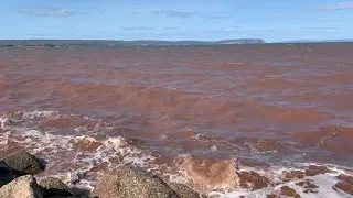 Incoming tide at Bay of Fundy