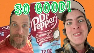 Dr Pepper NEW Creamy Coconut Soda Review! (Is It Any Good?)
