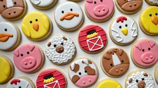 8 of the Cutest Barnyard Animals Cookies ~ Satisfying Cookie Decorating