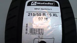 Matador MP47 HECTORRA 3 XL 215/55 R16 /// обзор