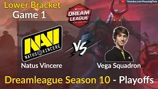 Na` Vi vs Vega (with Dendi) | GAME 1 | DreamLeague Season 10 | Playoffs - Lower Bracket