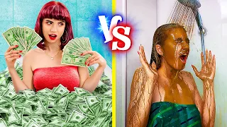 Rich Unlucky Girl vs Broke Lucky Girl