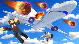 Our Plane Crashed After Meteorites Hit it in Teardown Multiplayer Mods!