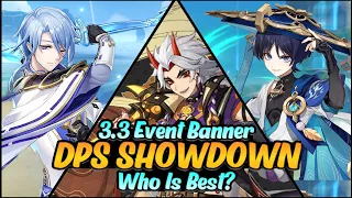 AYATO vs ITTO vs WANDERER DPS Comparison  || Who is BEST DPS? || F2P Guide || Genshin Impact 3.3