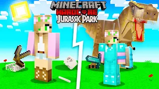 I Survived 100 DAYS in JURASSIC PARK Hardcore Minecraft... Here's What Happened