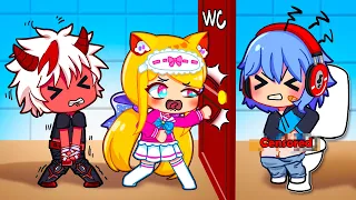 TOILET BATTLE! 🚽🚽 Dirty Toilet Prank 🚽🚽 | Gacha Life | Clap! Snap!