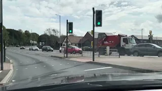 Southgate’s roundabout Kings Lynn, 4th exit towards the Hardwick industrial estate.