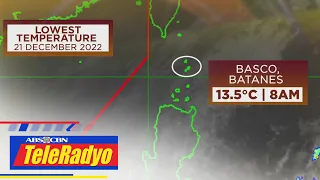 Temperatura sa Basco, Batanes bumagsak sa 13.5 degrees celsius | Headline Pilipinas (21 Dec 2022)