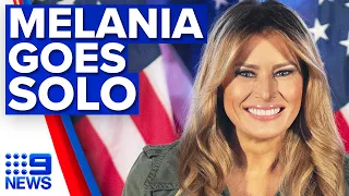 Melania Trump holds her own election rally | 9 News Australia