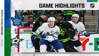 Maple Leafs @ Stars 4/7 | NHL Highlights 2022