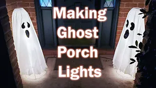 Making Ghost Porch Lights Using Tomato Cages